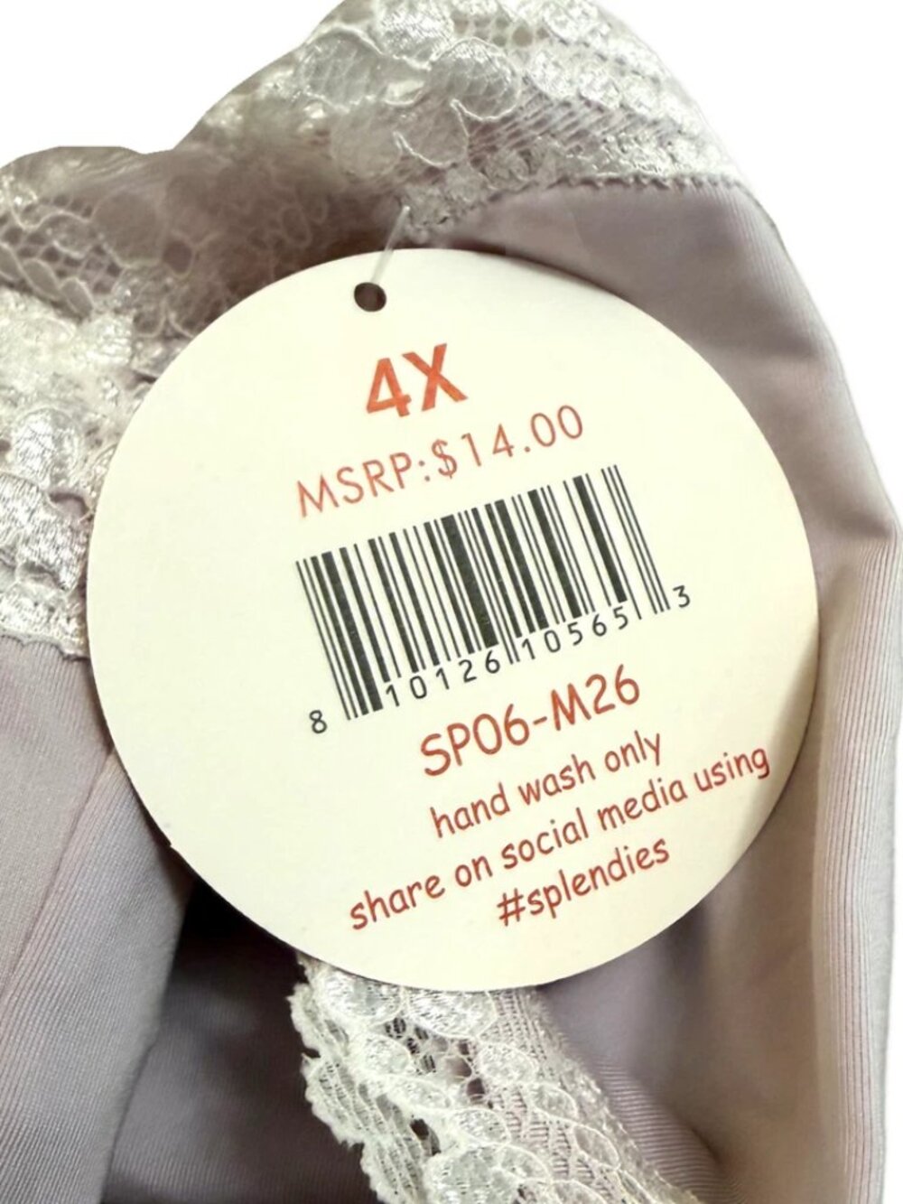 Splendies Cheeky Panties Amara Lilac Purple Cream Lace NWT - Picture 10 of 10